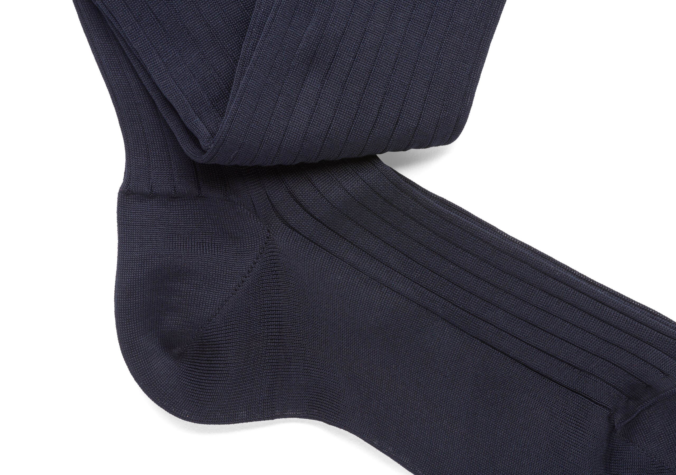 1/15001 lng rib Church's Cotton Ribbed Long Blue