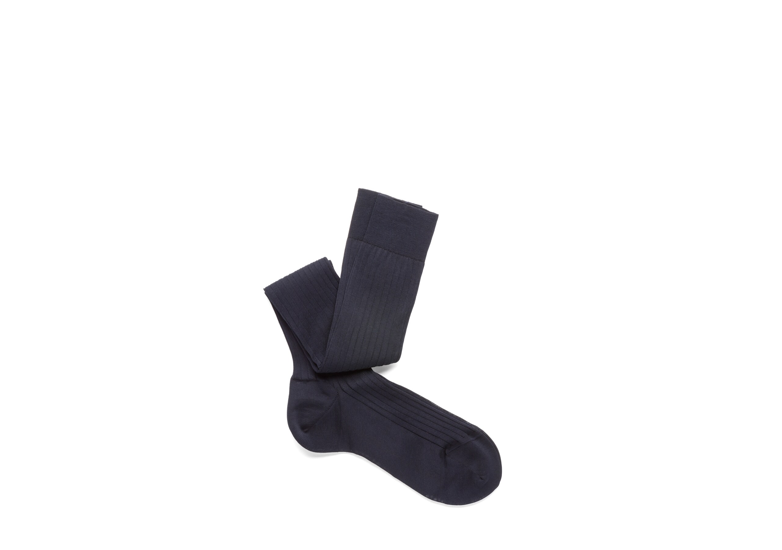 1/15001 lng rib Church's Cotton Ribbed Long Blue