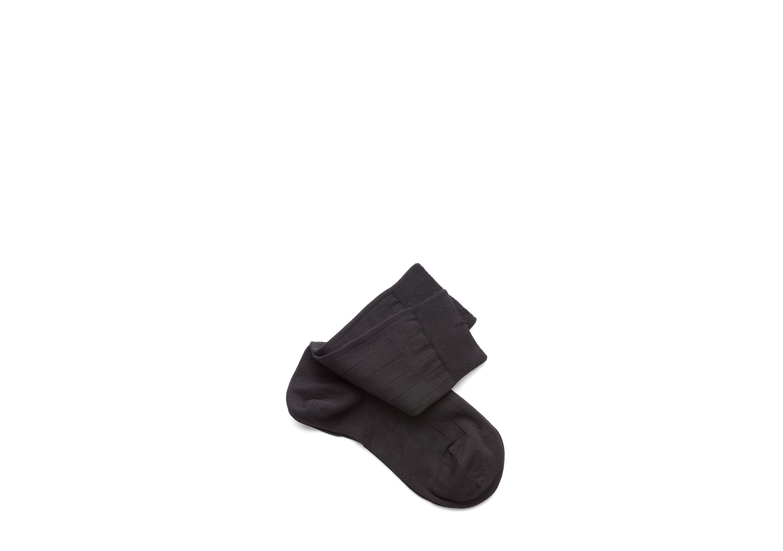 Ribbed socks Church's Cotton Short Black