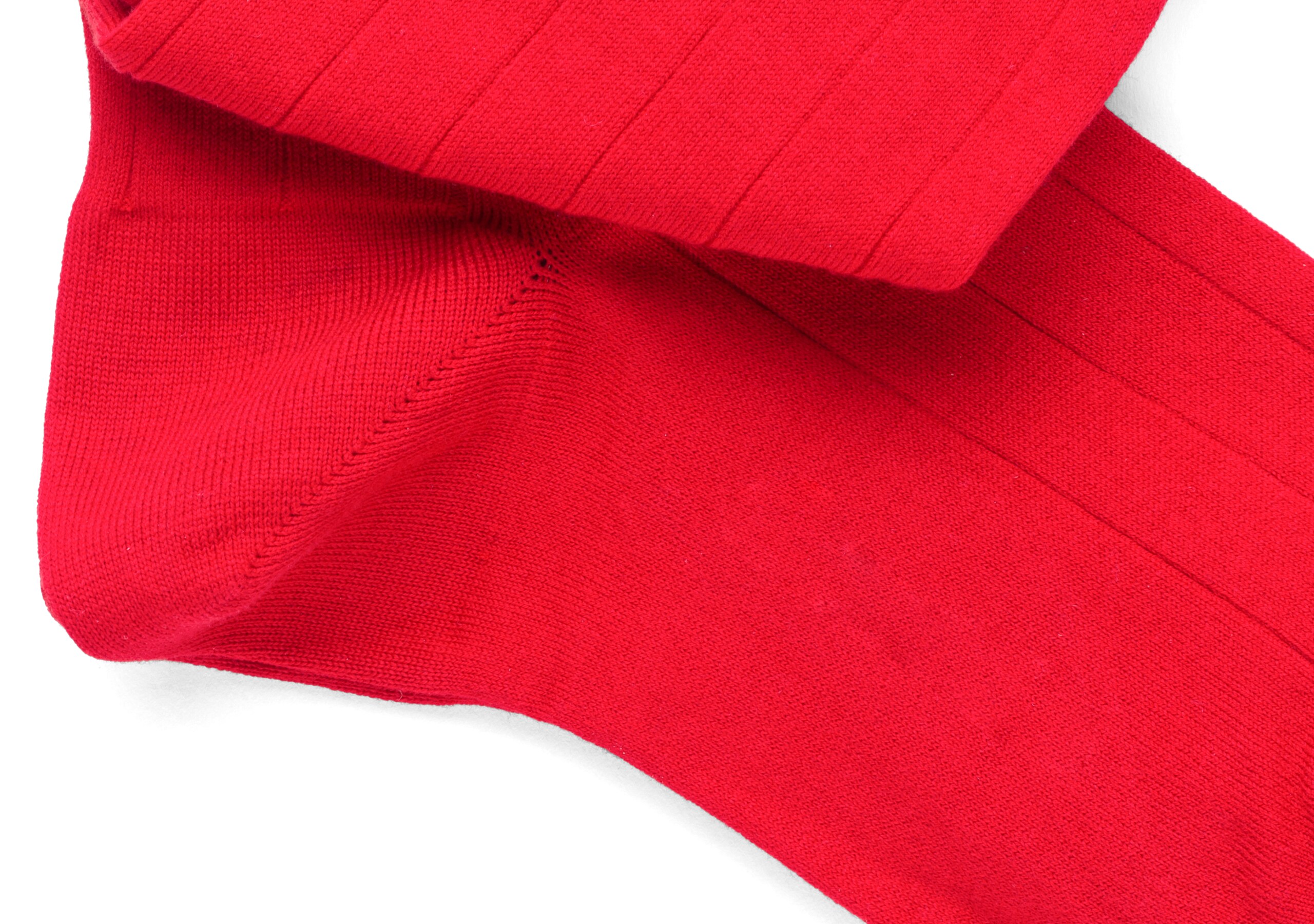 Ribbed socks Church's Courtes en coton Rouge