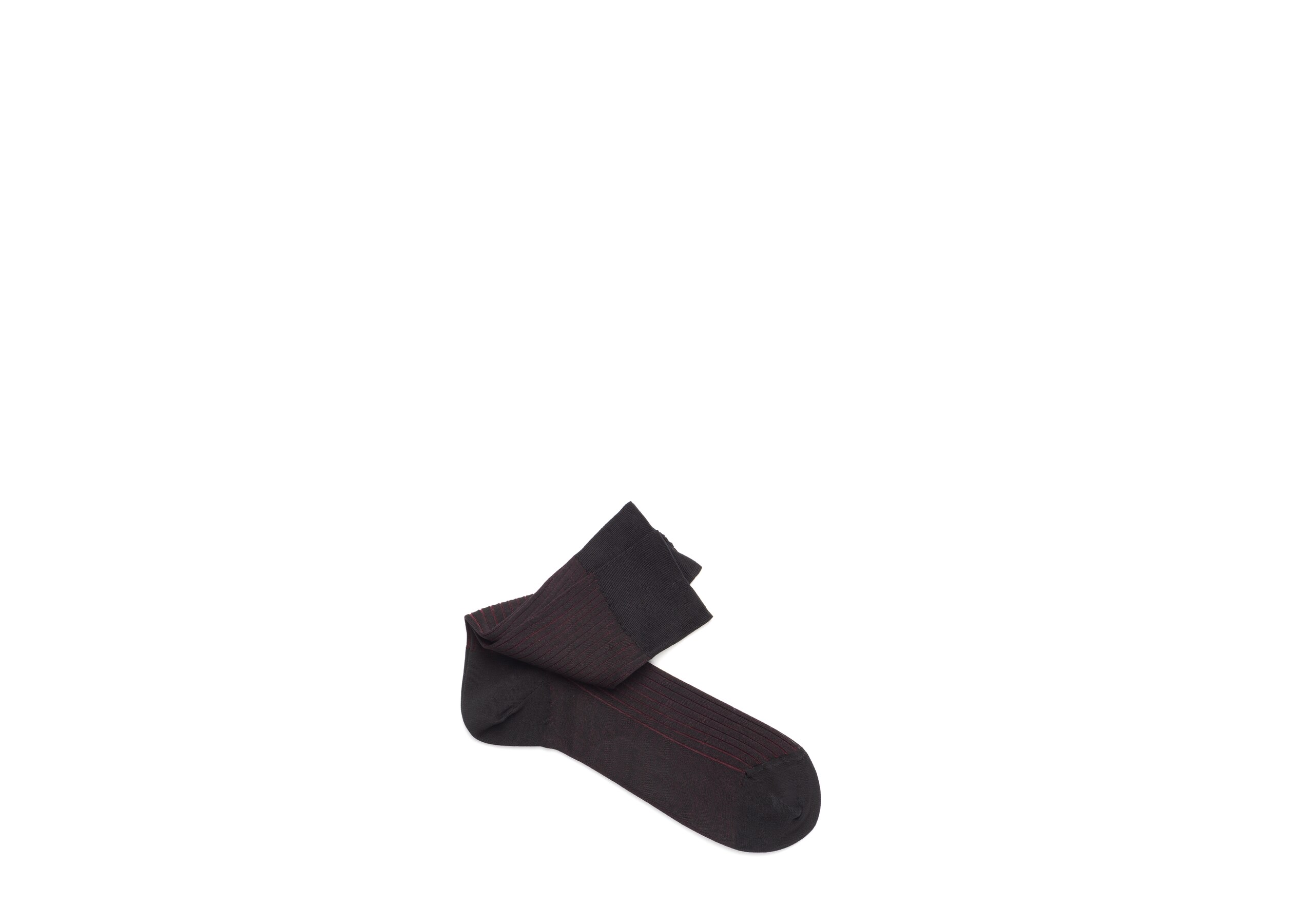 Contrast ribbed socks Church's Cotton Ribbed Short Black