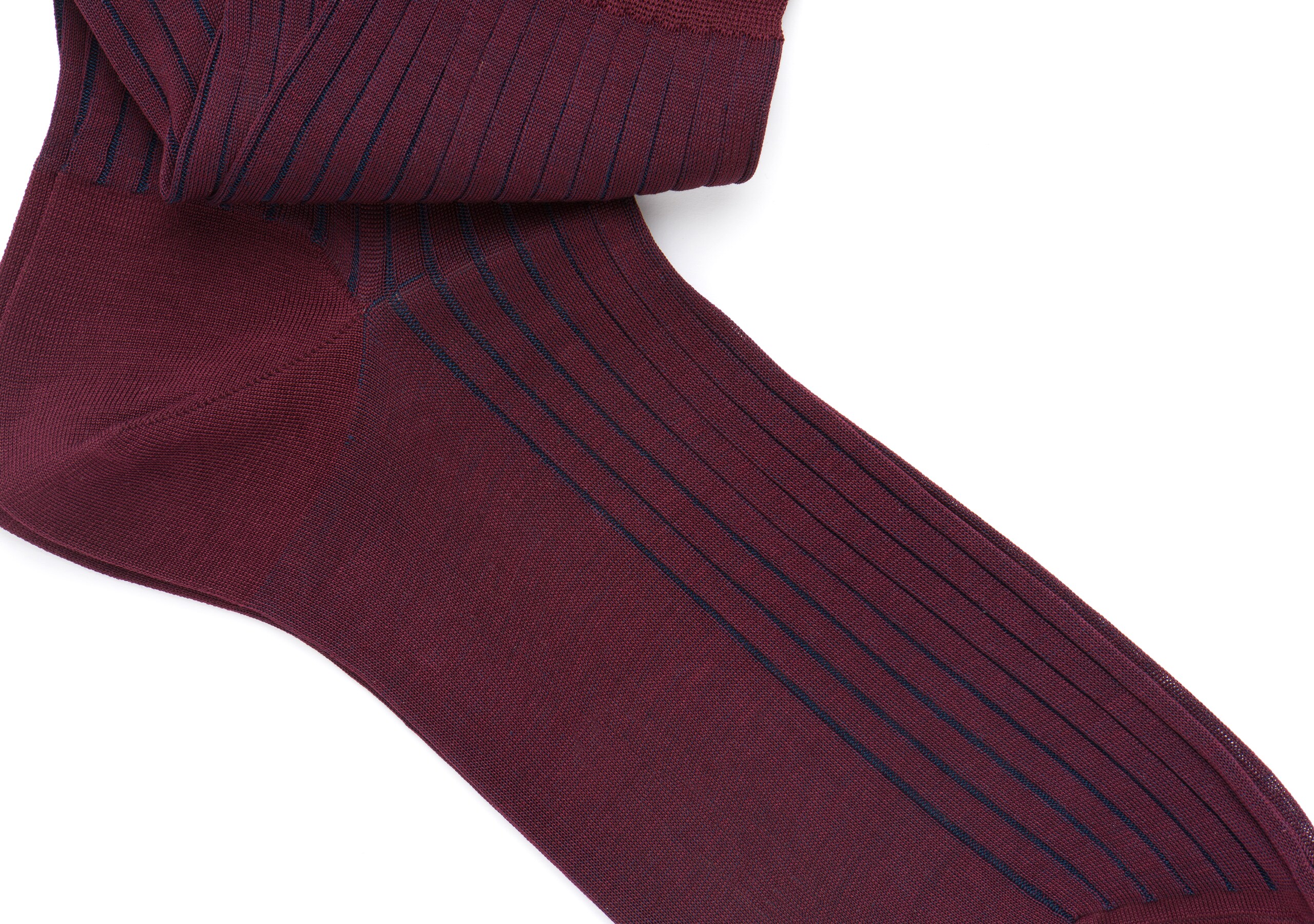 Contrast ribbed socks Church's Cotone a Coste Corto Bordeaux