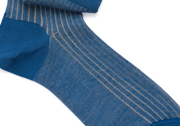 Church's Contrast ribbed socks Cotton Ribbed Short Navy