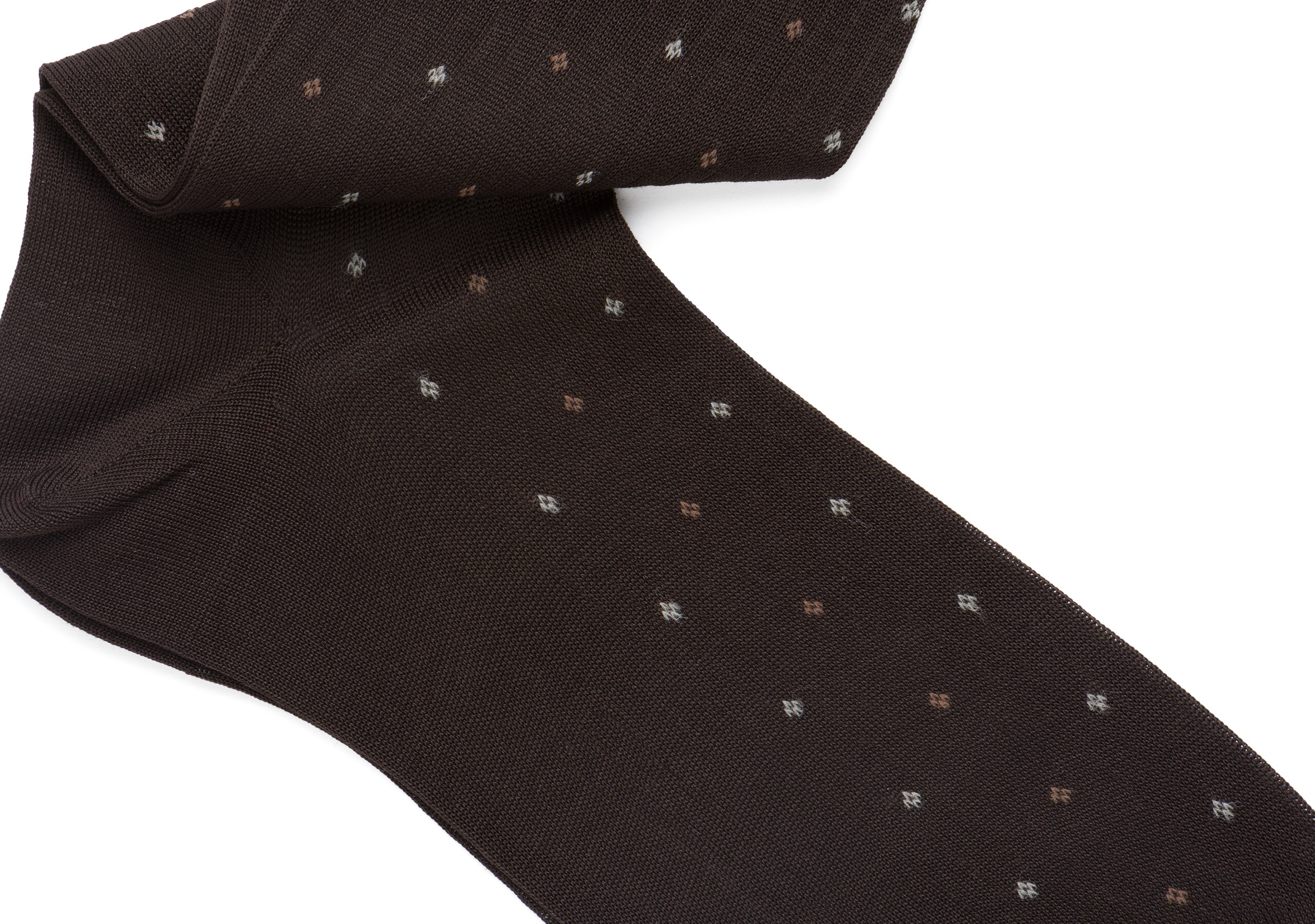 Contrast diamond socks Church's Cotton Dot Short Brown