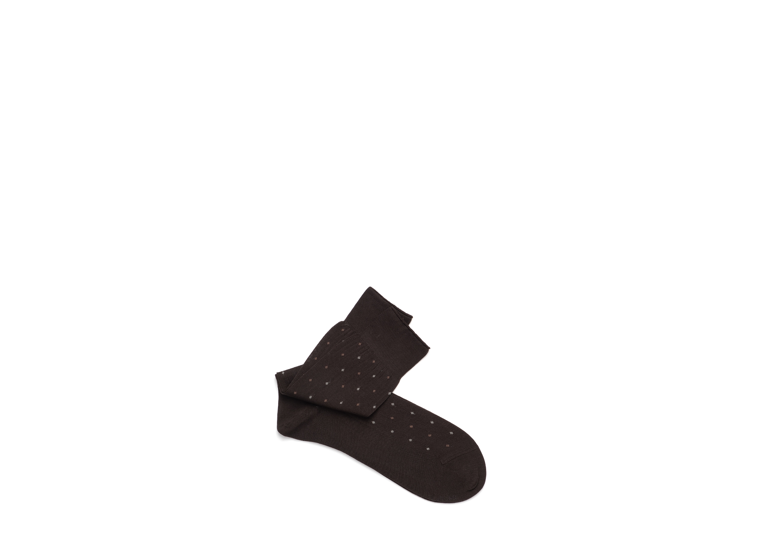 Contrast diamond socks Church's Cotton Dot Short Brown