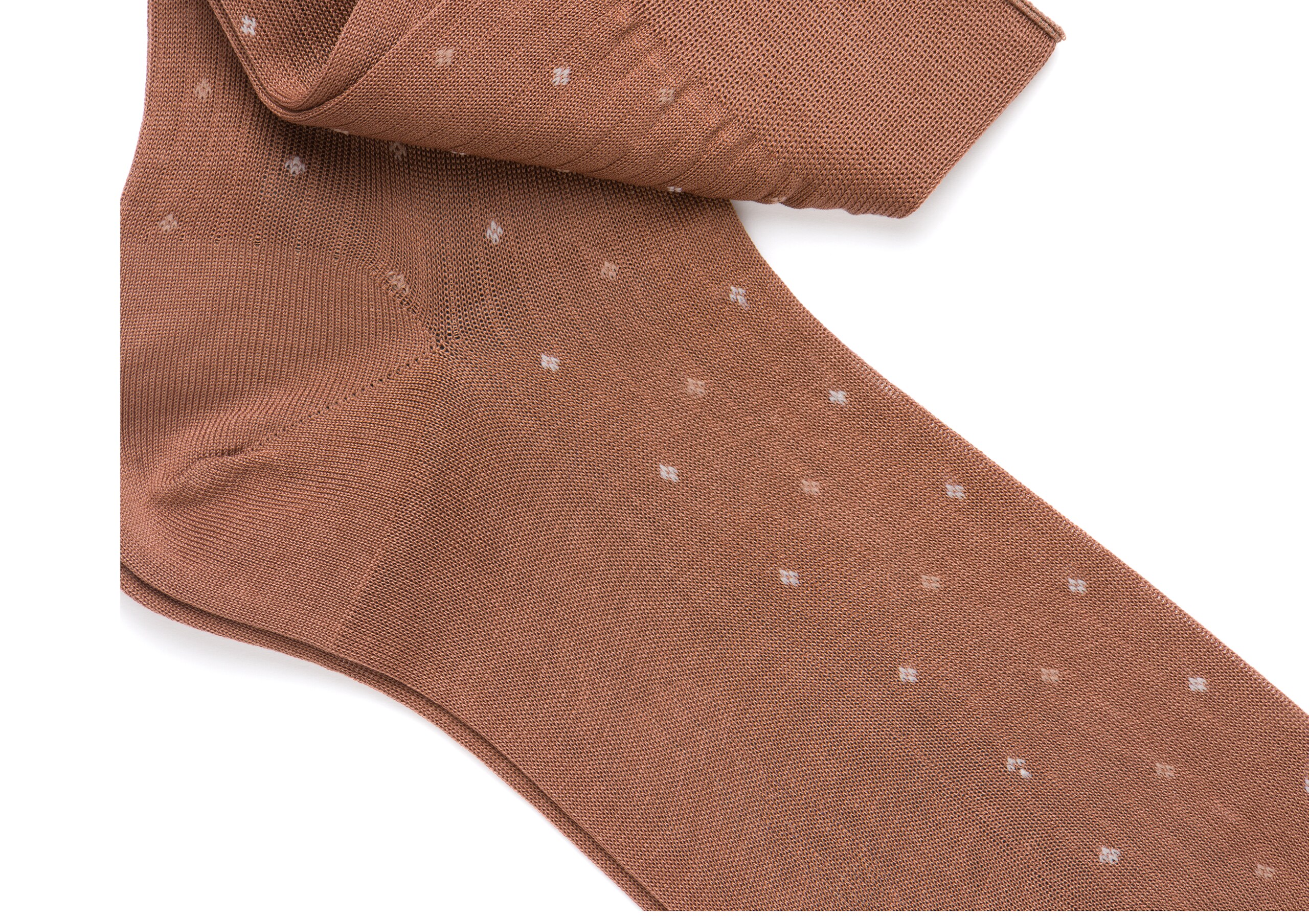 Contrast diamond socks Church's Cotton Dot Short Brown