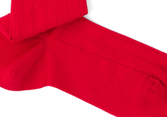 Church's Plain cotton コットン リブショート レッド