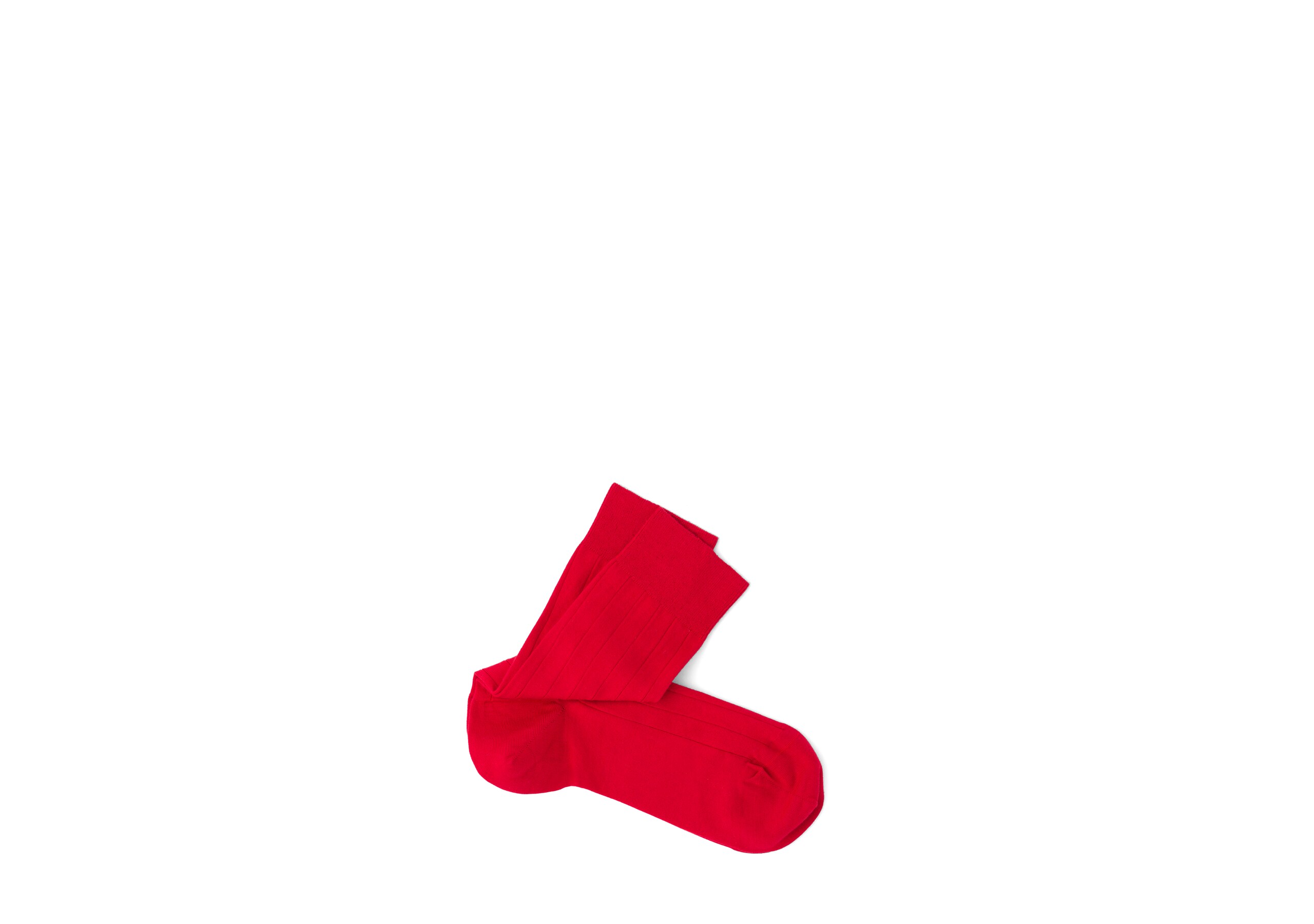 Plain cotton Church's Chaussettes courtes en coton côtelé Rouge