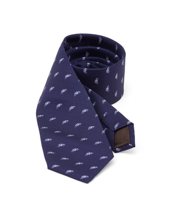 Church's true Printed Silk Twill Navy