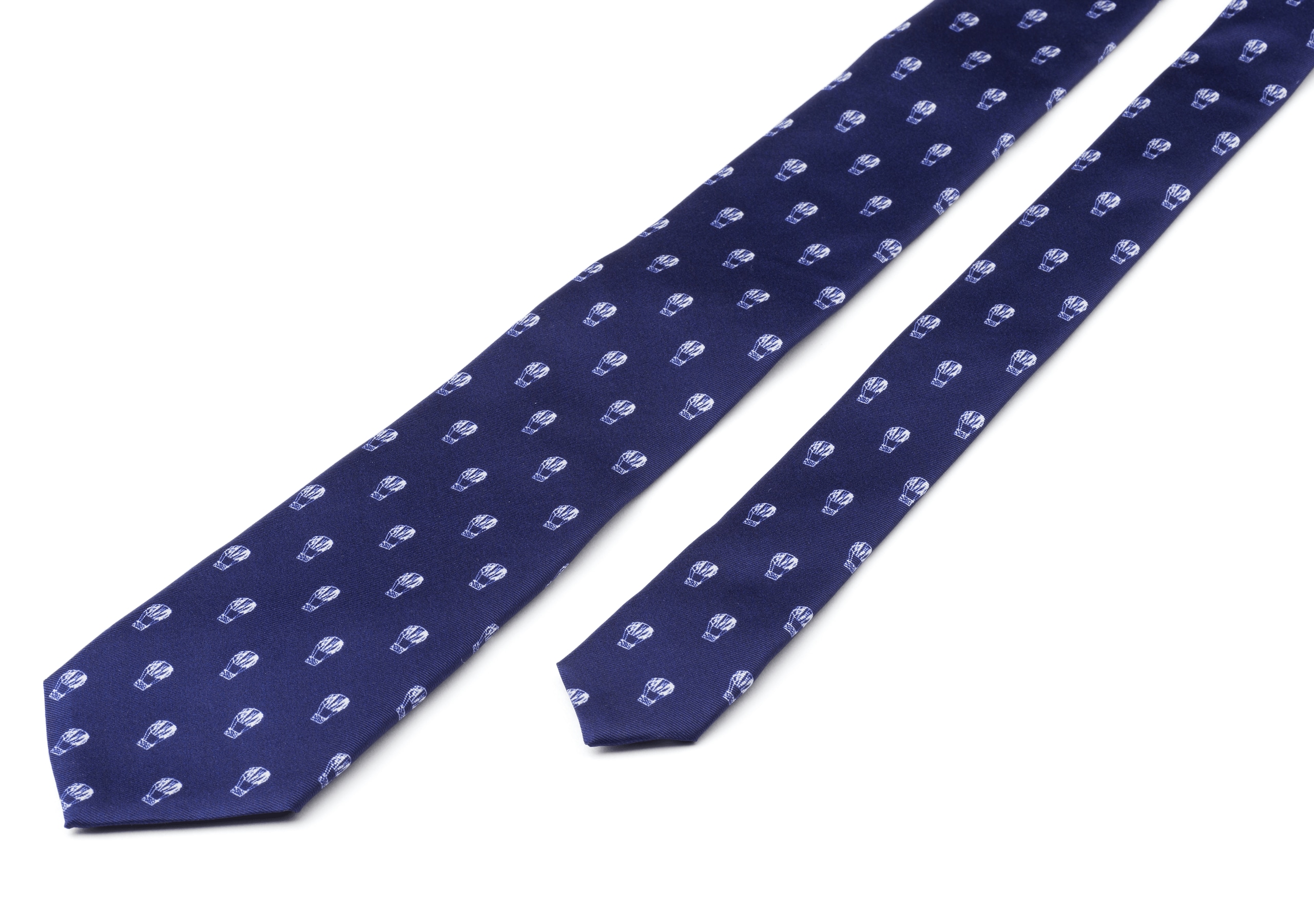 Air balloon print tie Church's Printed Silk Twill Blue
