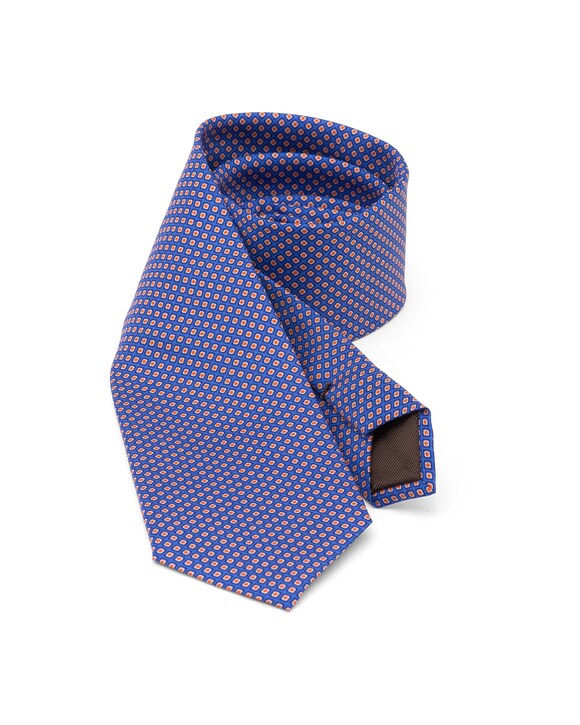Church's Rhombus print tie Printed Silk Twill Navy