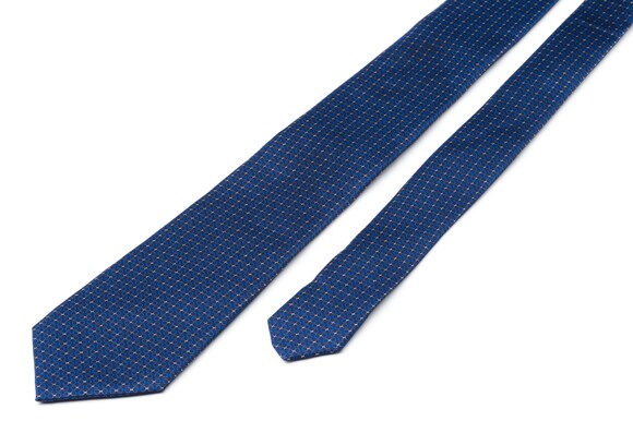 Church's Chain print tie Printed Silk Twill Navy