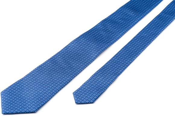 Church's Chain print tie Printed Silk Twill Navy
