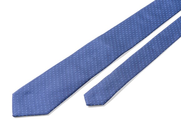 Church's Woven pin dot tie シルク ウィーブ ネイビー