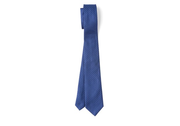 Church's Woven pin dot tie シルク ウィーブ ネイビー