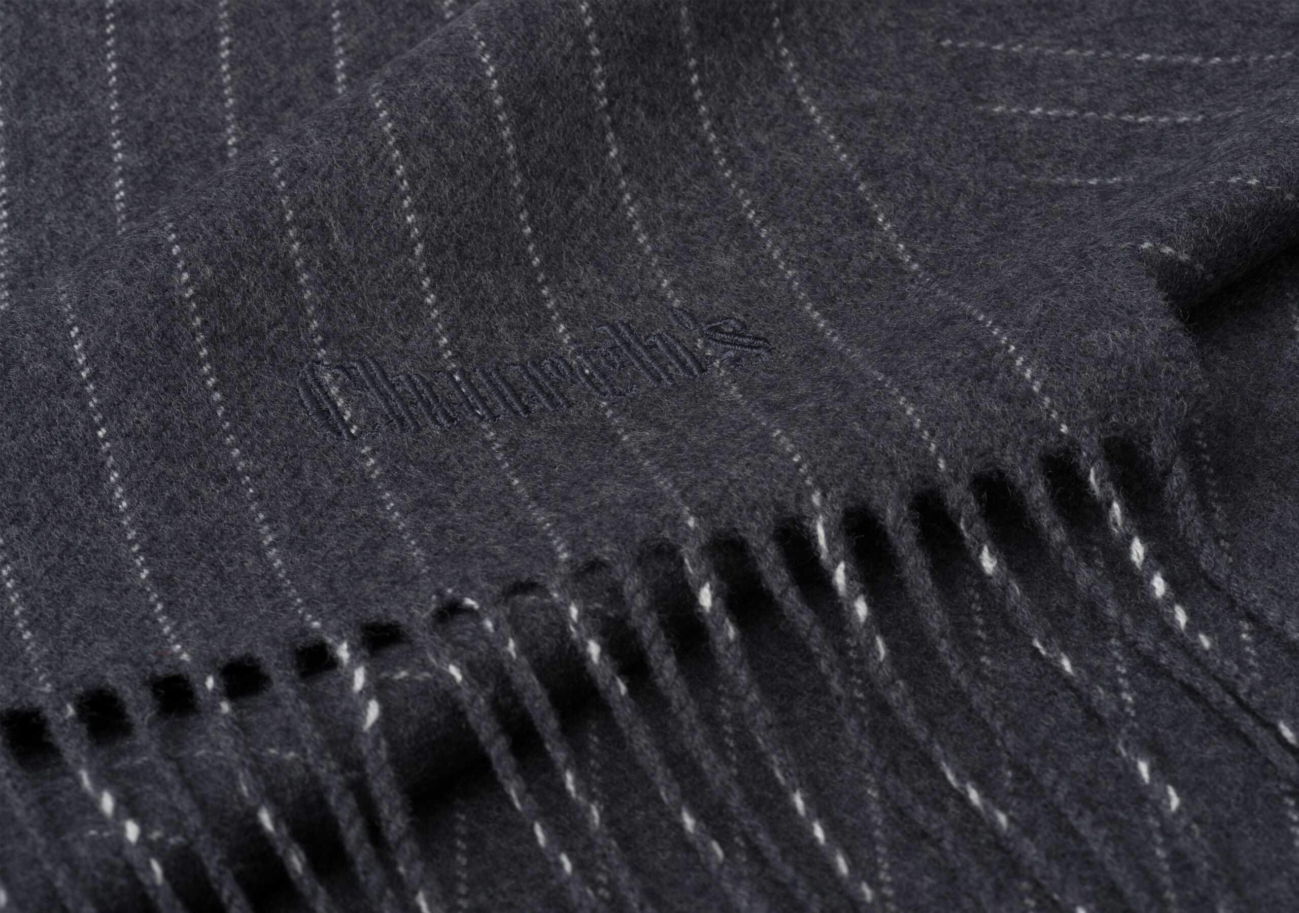 Plain bi-color scarf Church's Wool Grey