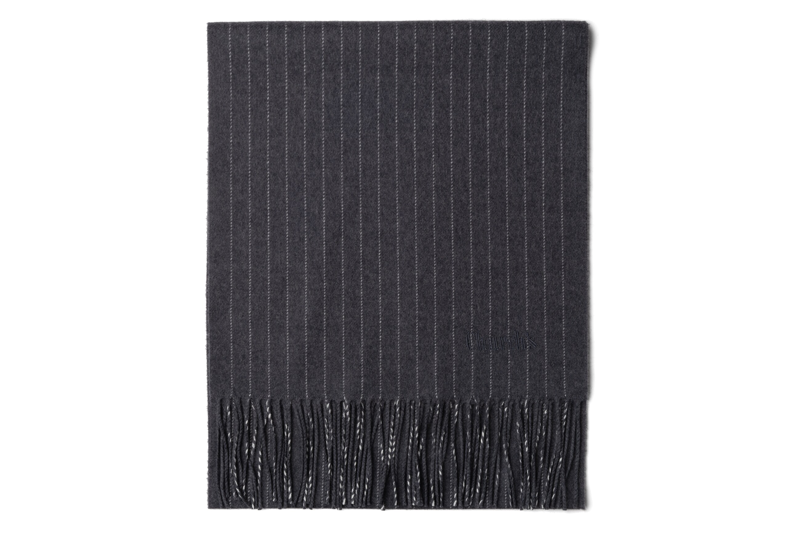 Plain bi-color scarf Church's Wool Grey