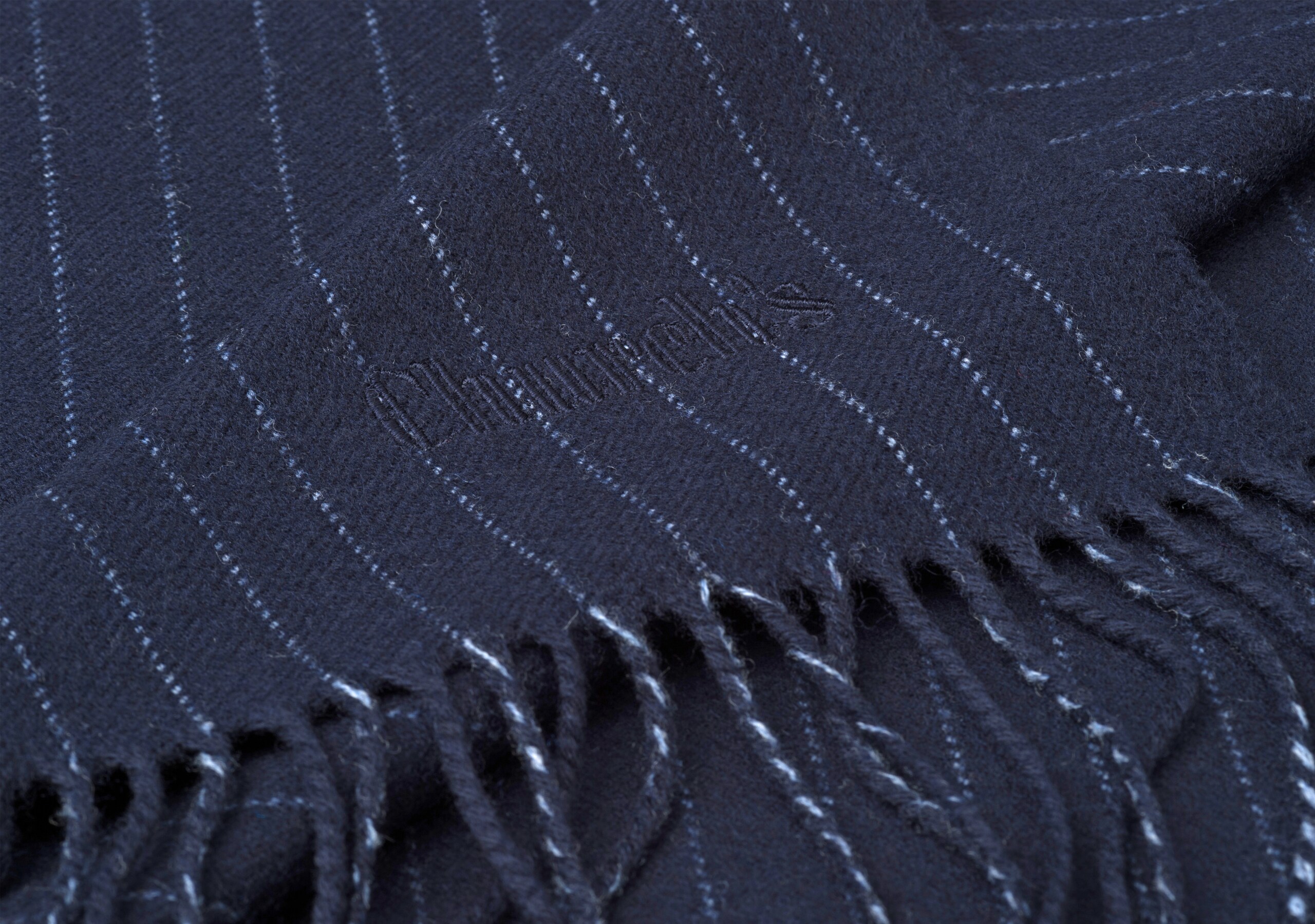 Plain bi-color scarf Church's Wool Blue
