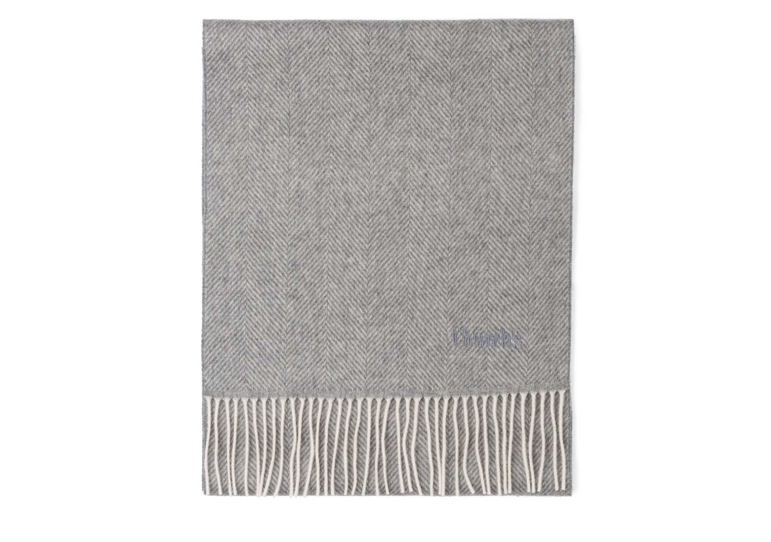 white grey scarf