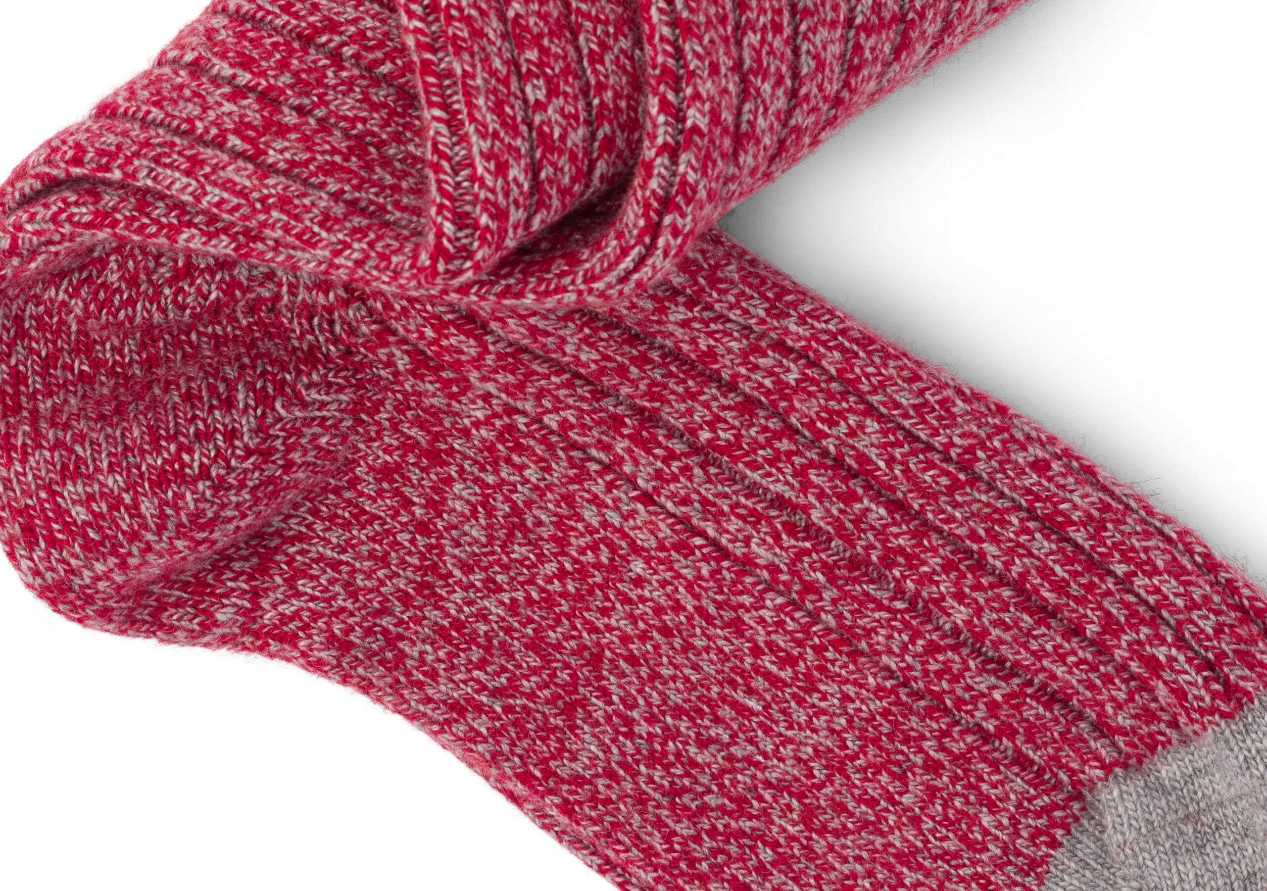 Plain cashmere Church's Cashmere socks Red