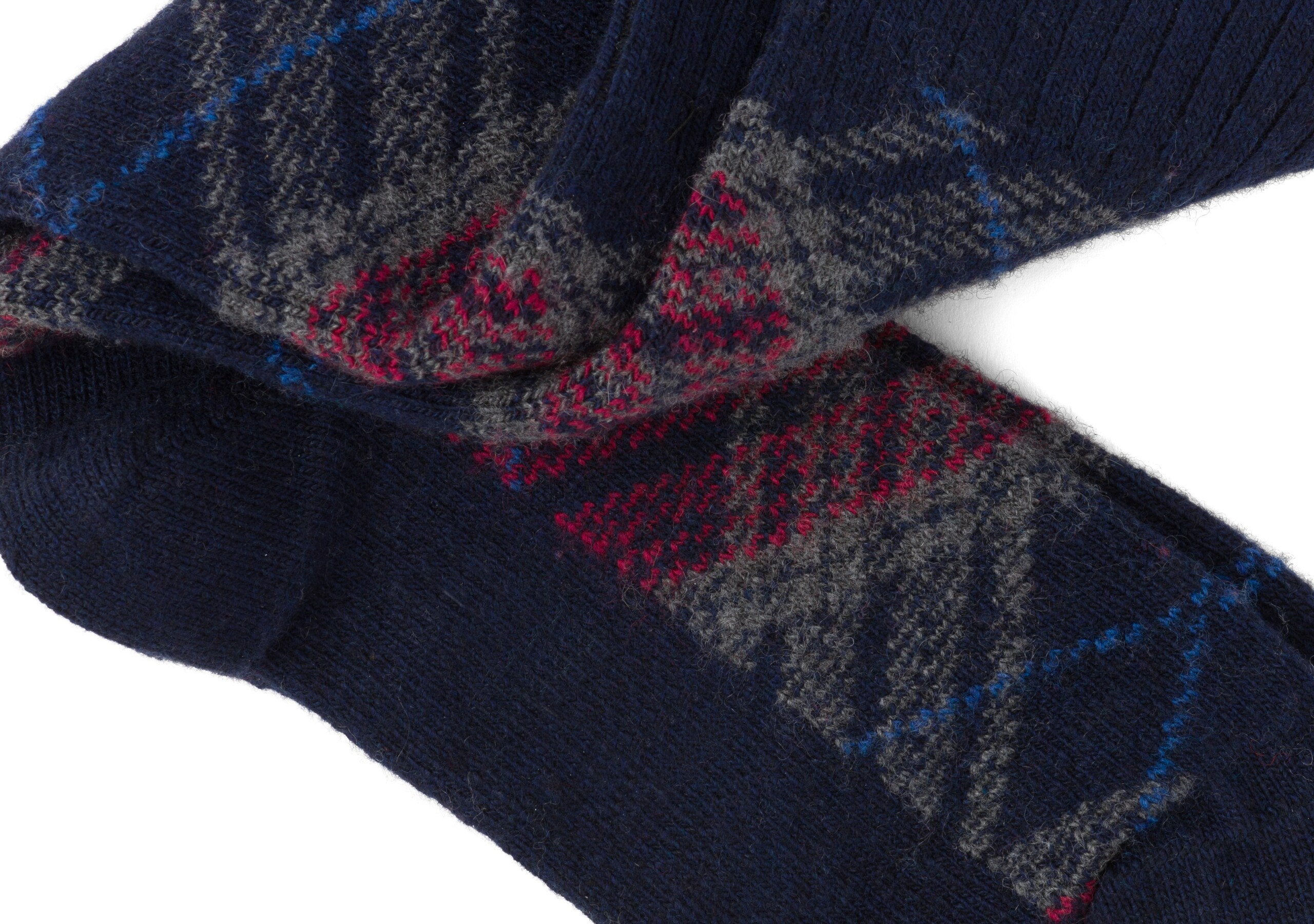 Argyle Church's Cashmere socks Blue