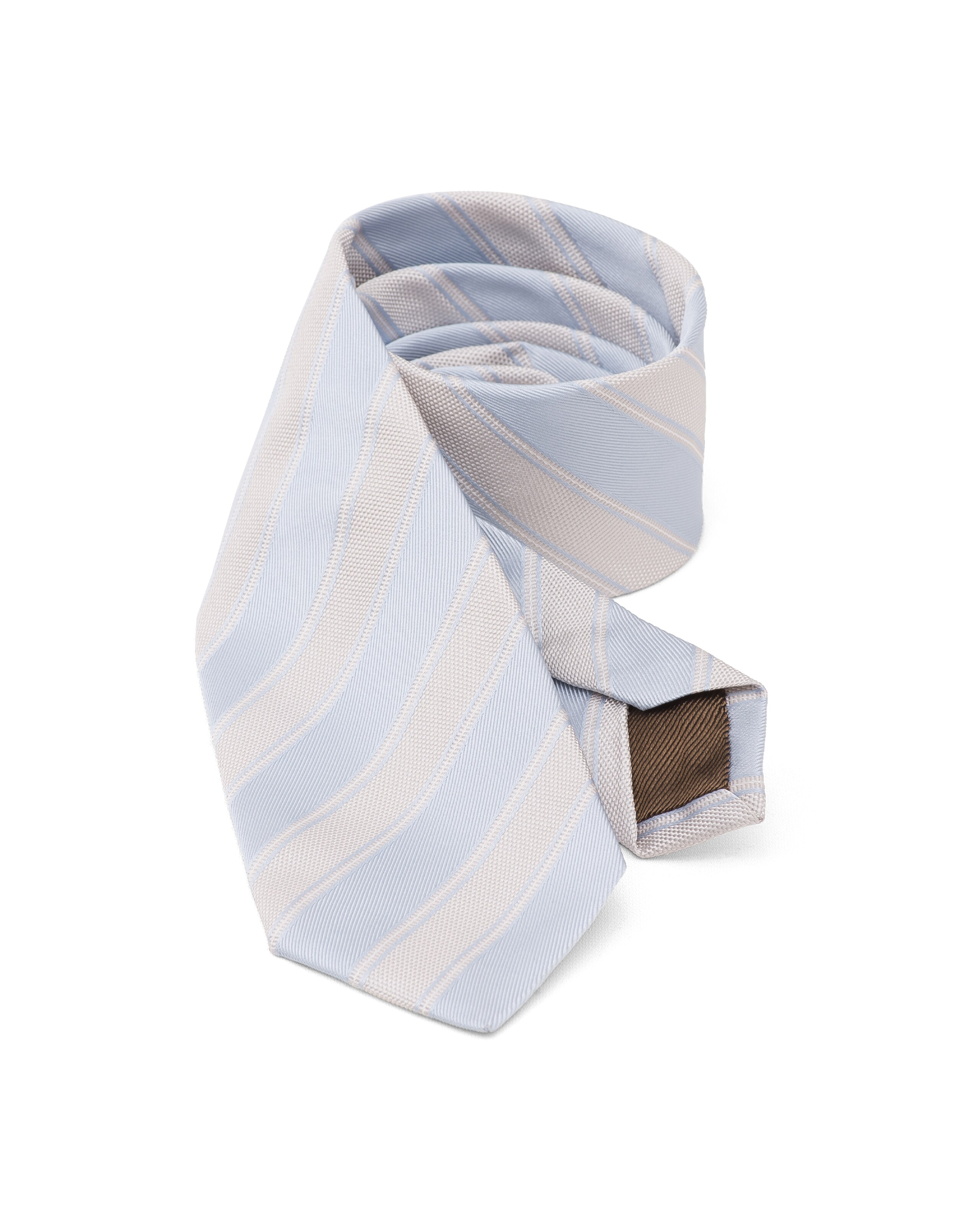 Tie weave Church's Jacquard de soie Bleu