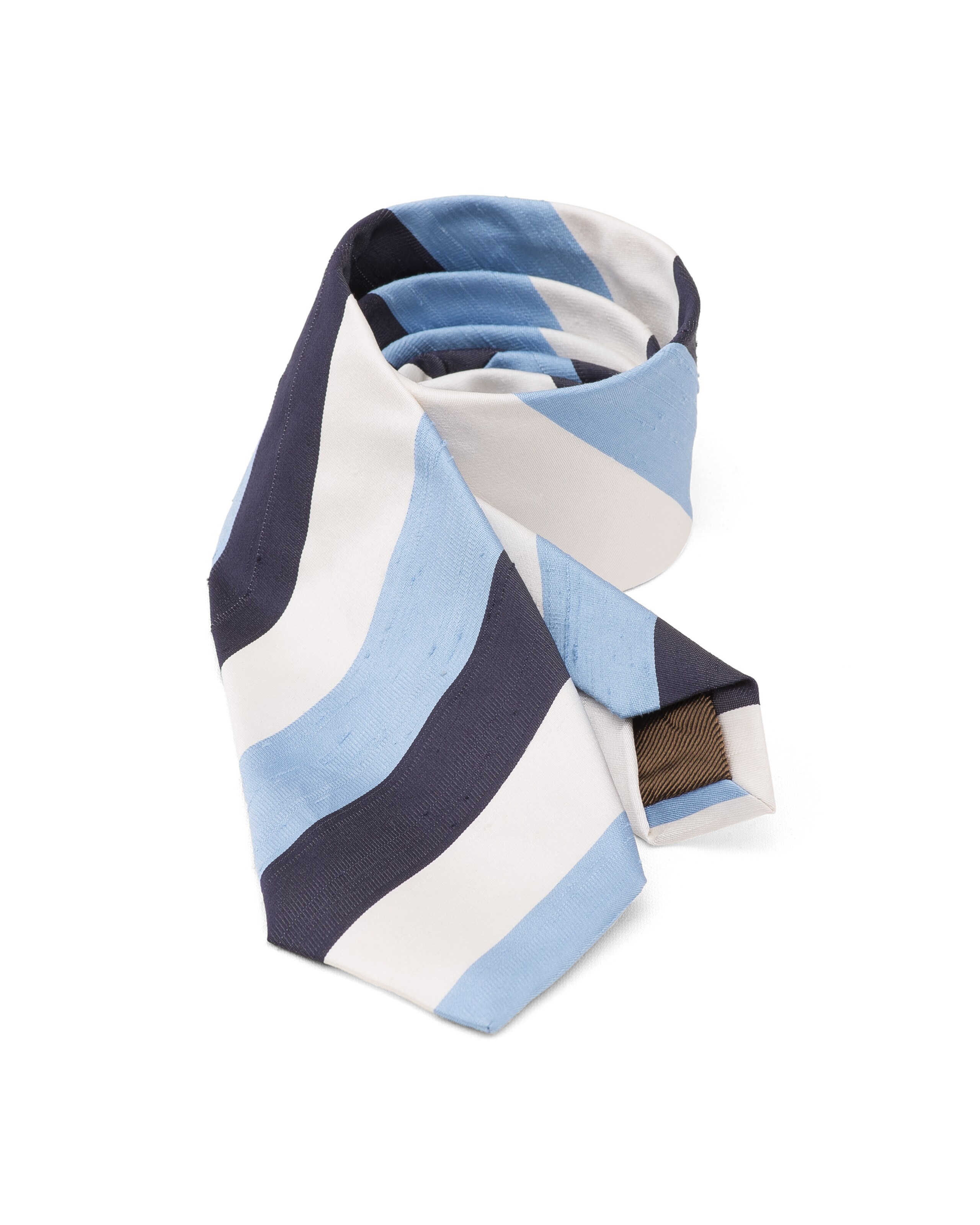 Tie large stripes Church's Cravate régimentaire Bleu