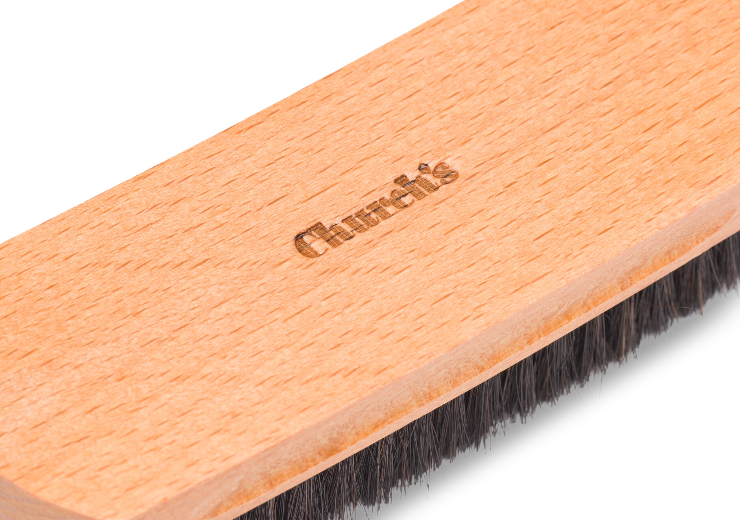 Leather upper brush Church's Horsehair Brush Small Black