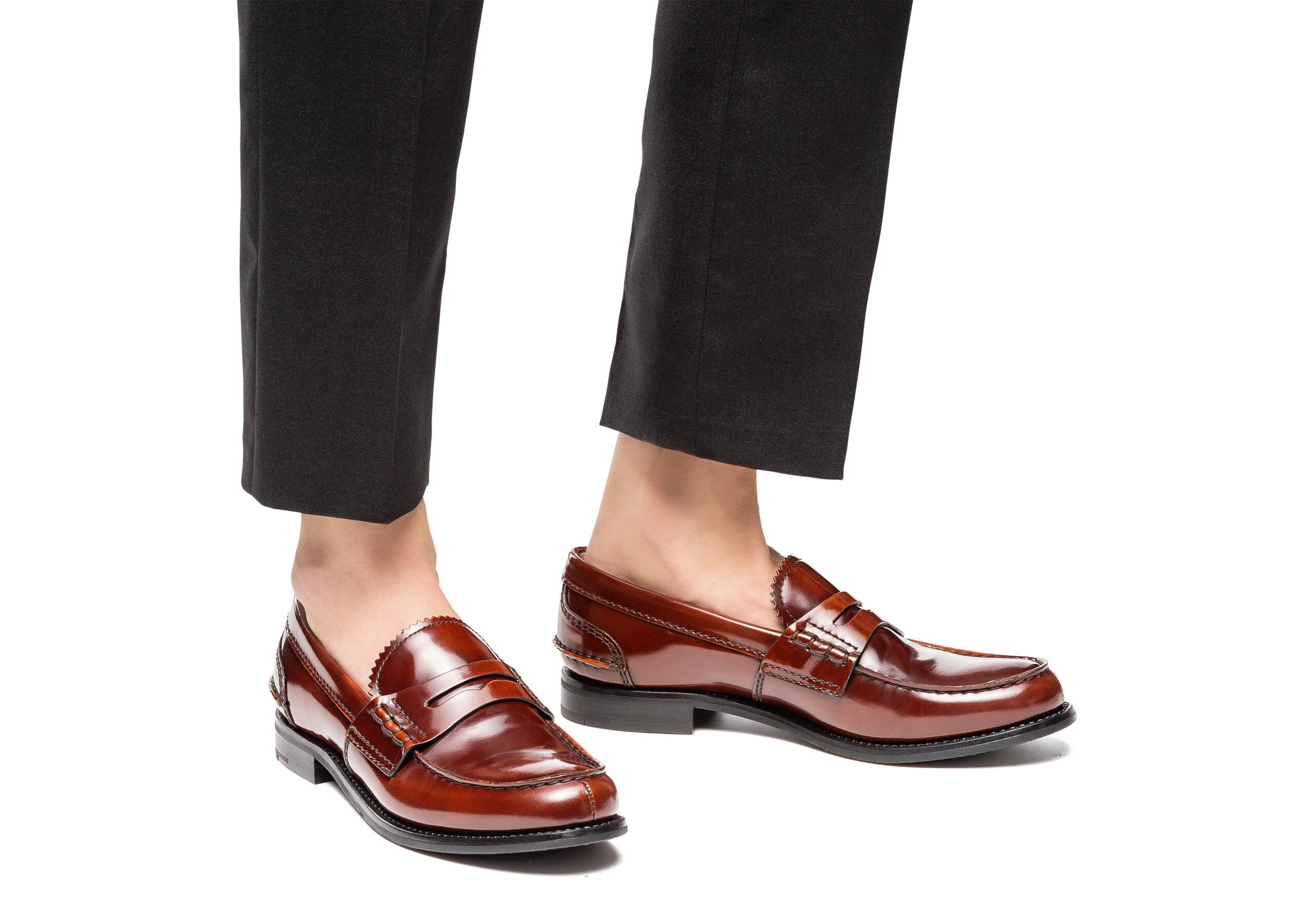 Pembrey 2w Church's Polished Fumè Loafer Brown
