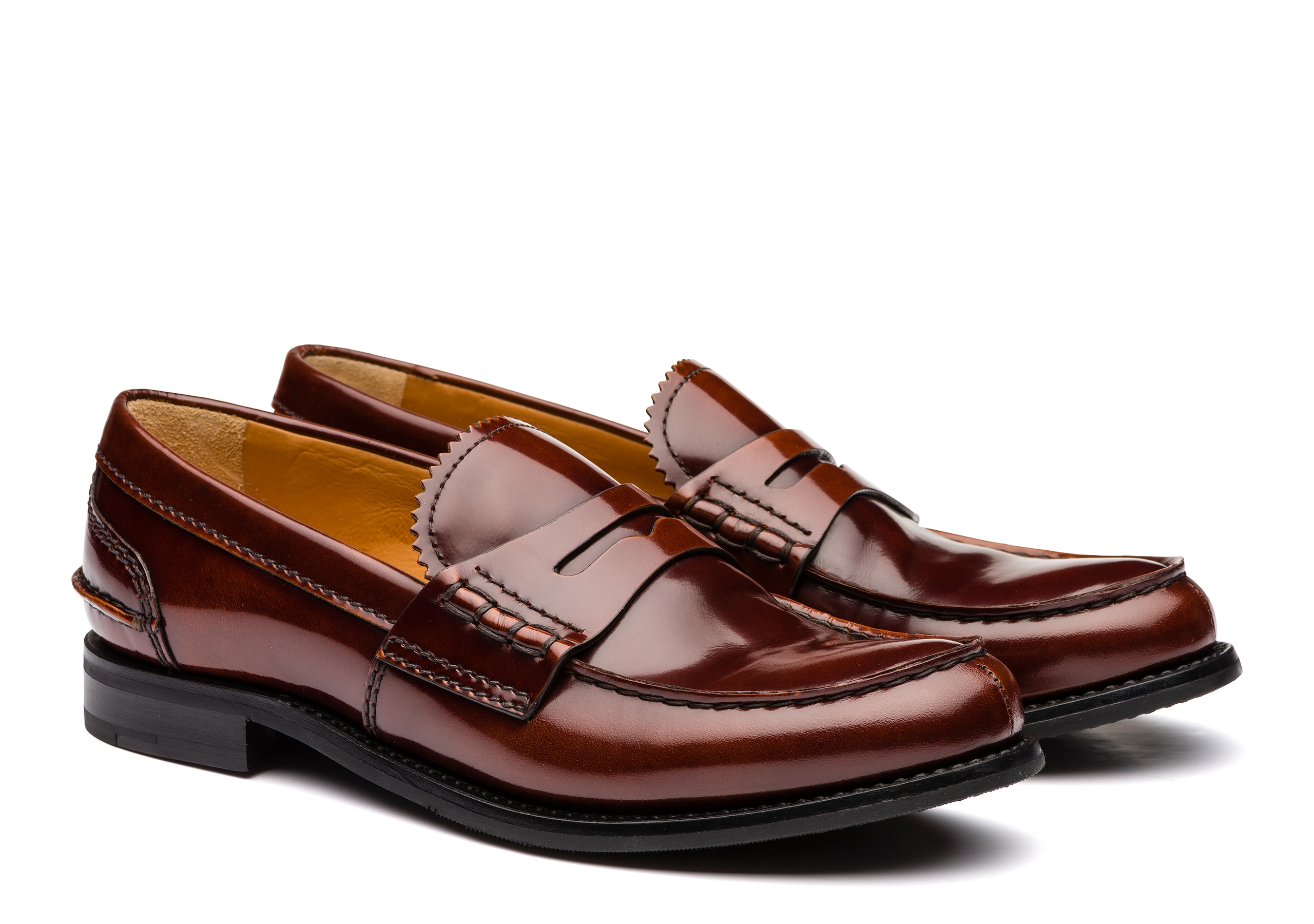 Pembrey 2w Church's Polished Fumè Loafer Brown