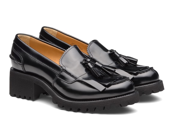 Church's  Polished Fumè Tassel Loafer Black