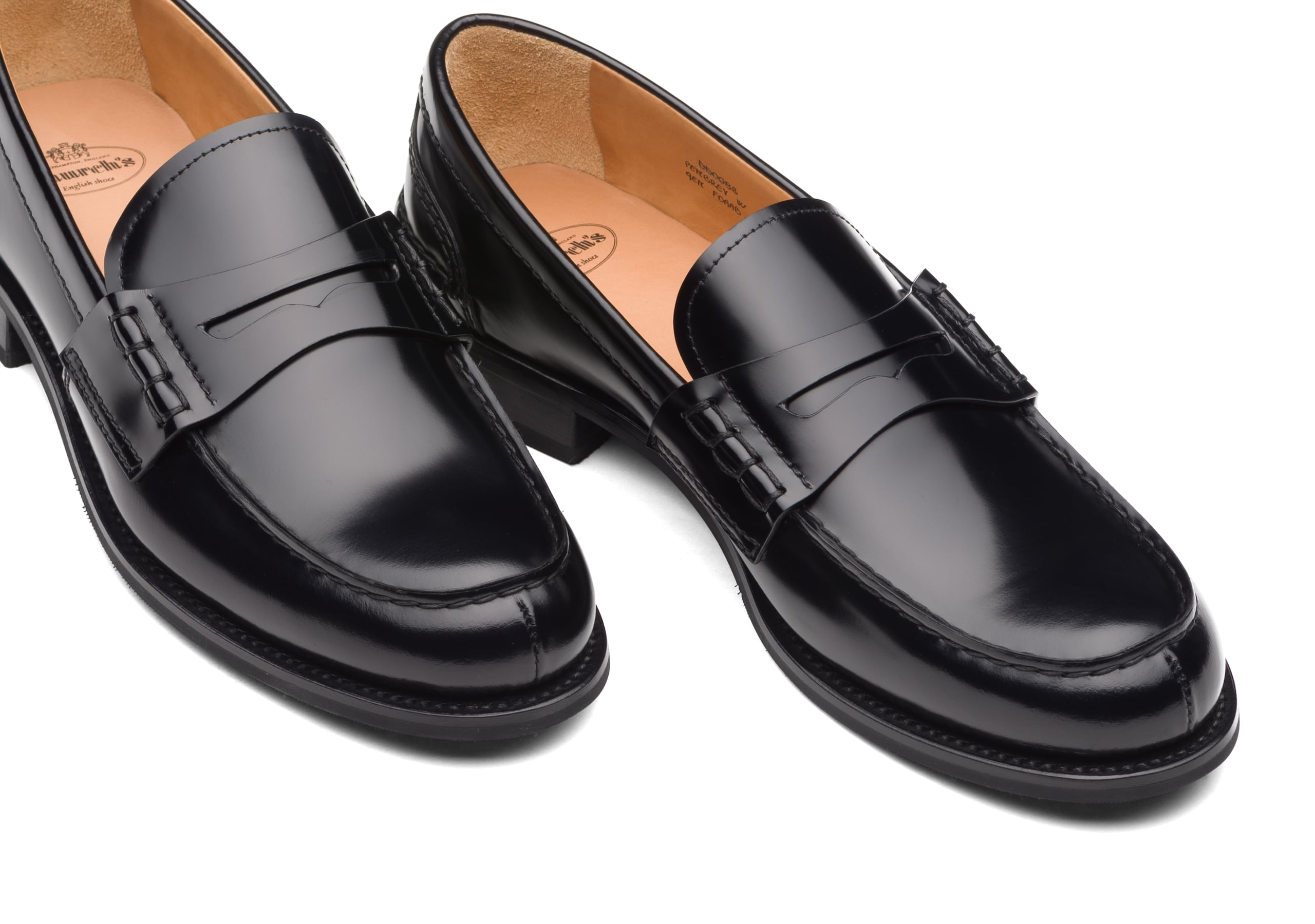 Pembrey w5 Church's Polished Fumè Loafer Black