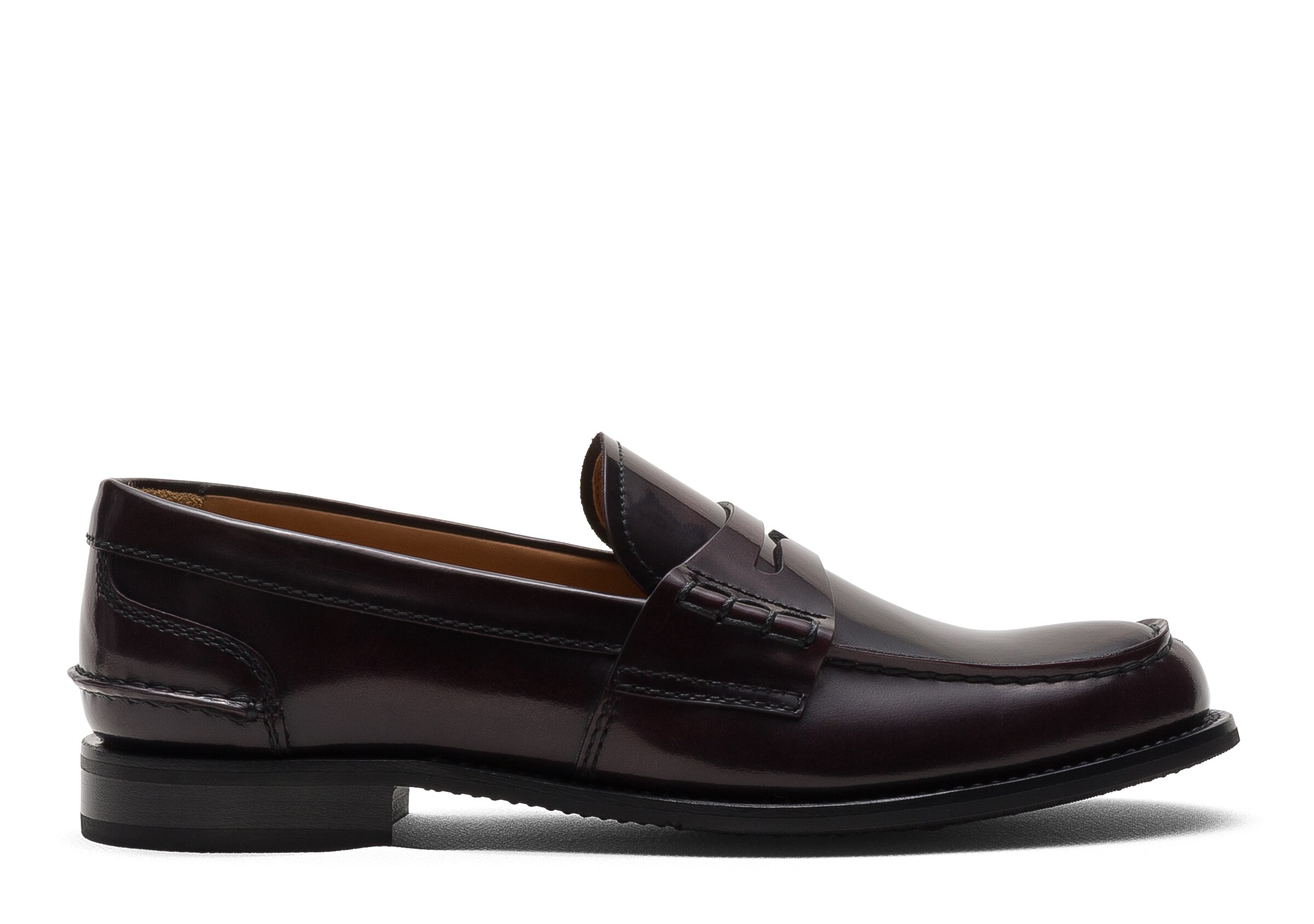 Church Polished Fumè Loafer, Woman, Burgundy, Size 41