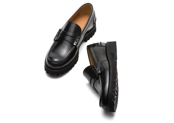 Church's Pembrey t2 Polished Fume’ Leather Loafer Black