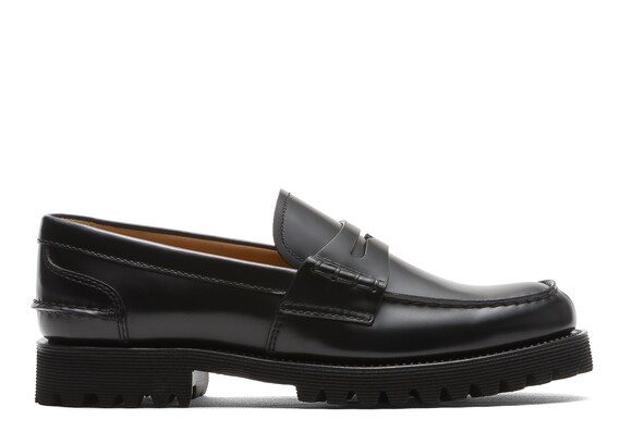 Church's Pembrey t2 Polished Fume’ Leather Loafer Black