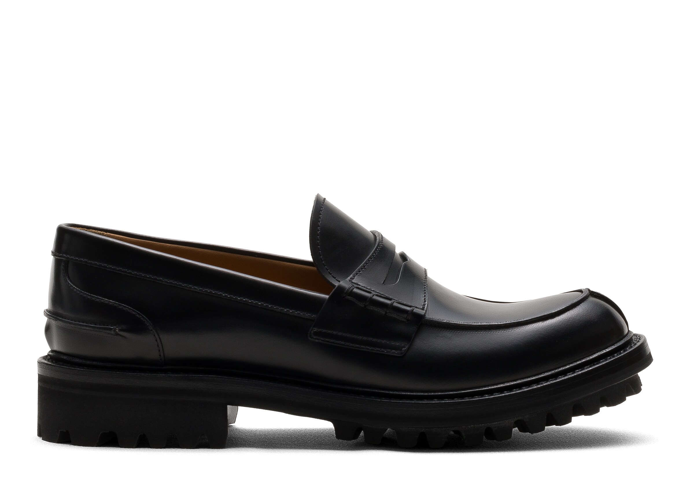 Church Rois Calf Leather Loafer, Woman, Black, Size 38