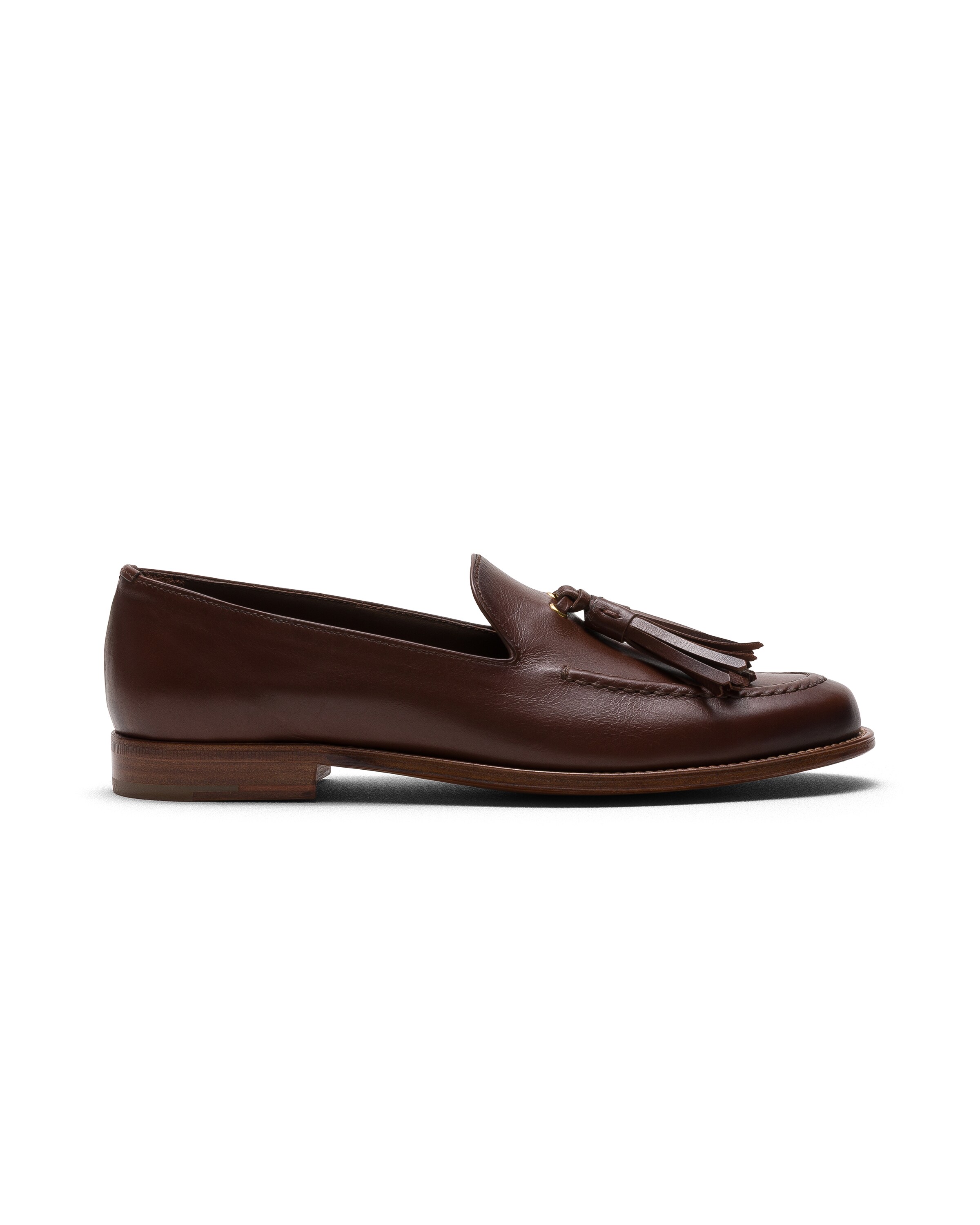 Church Calfskin Tassel Loafer, Woman, Cognac, Size 37