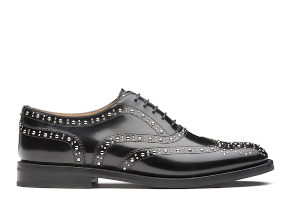 Church's Burwood met. Polished Binder Oxford Brogue  Stud Black