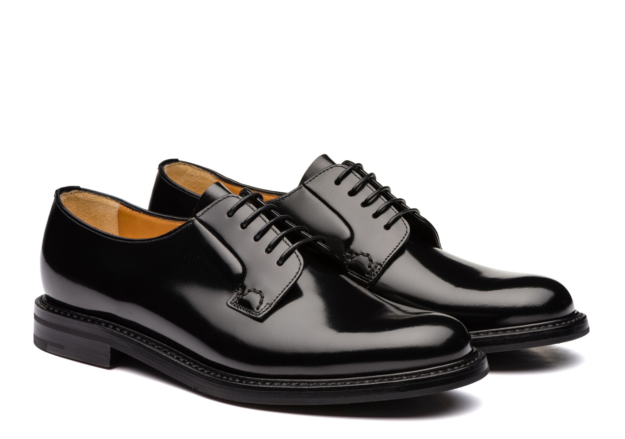Shannon 2 wr Church's Brushed calfskin Derby lace-ups Black