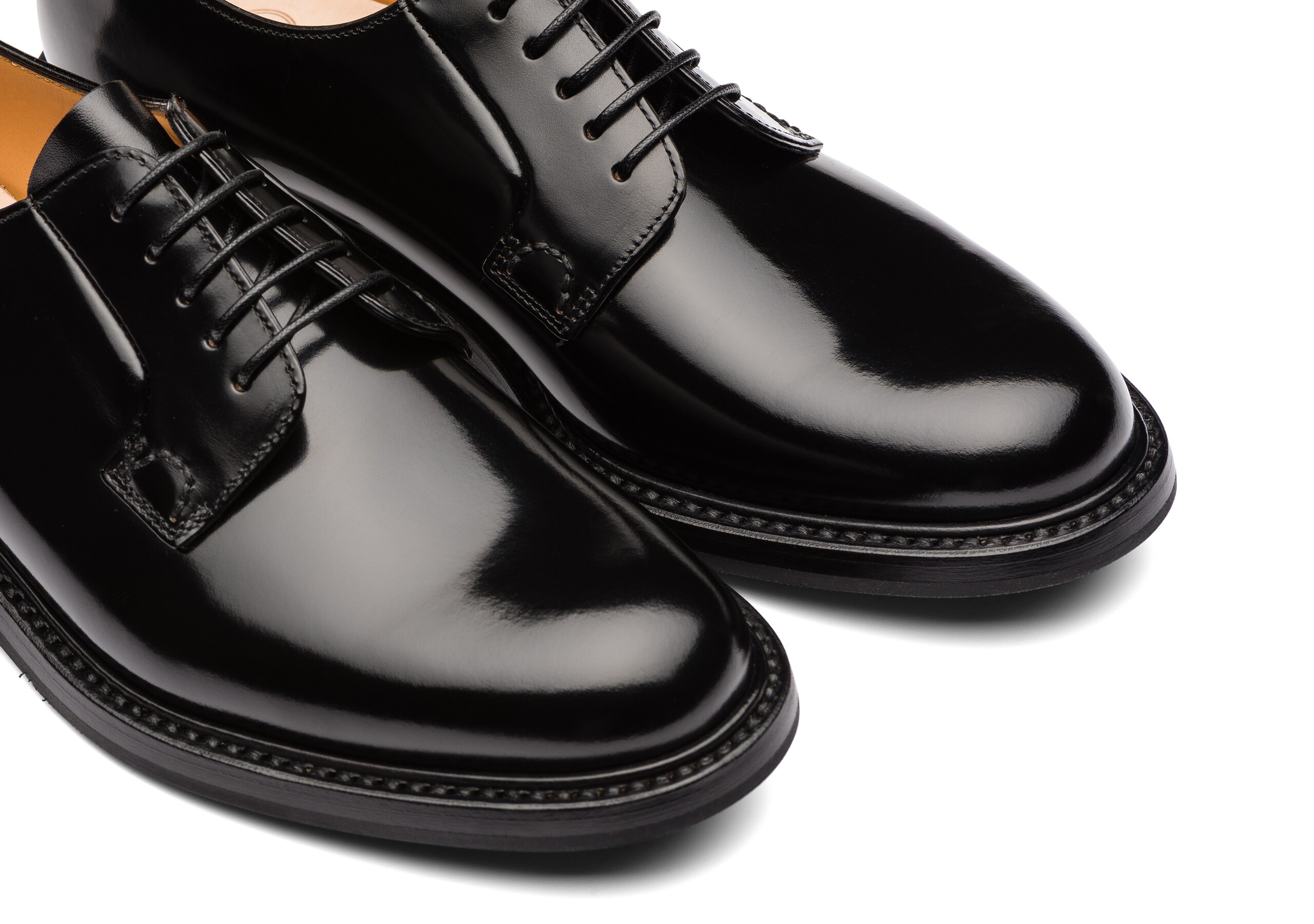 Shannon 2 wr Church's Polished Binder Derby Black