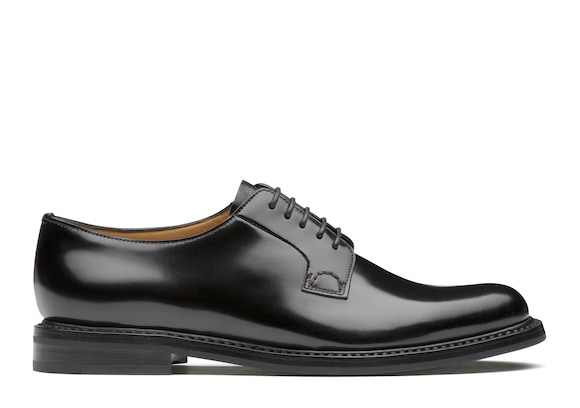 Church's true Derby en cuir glacé Noir