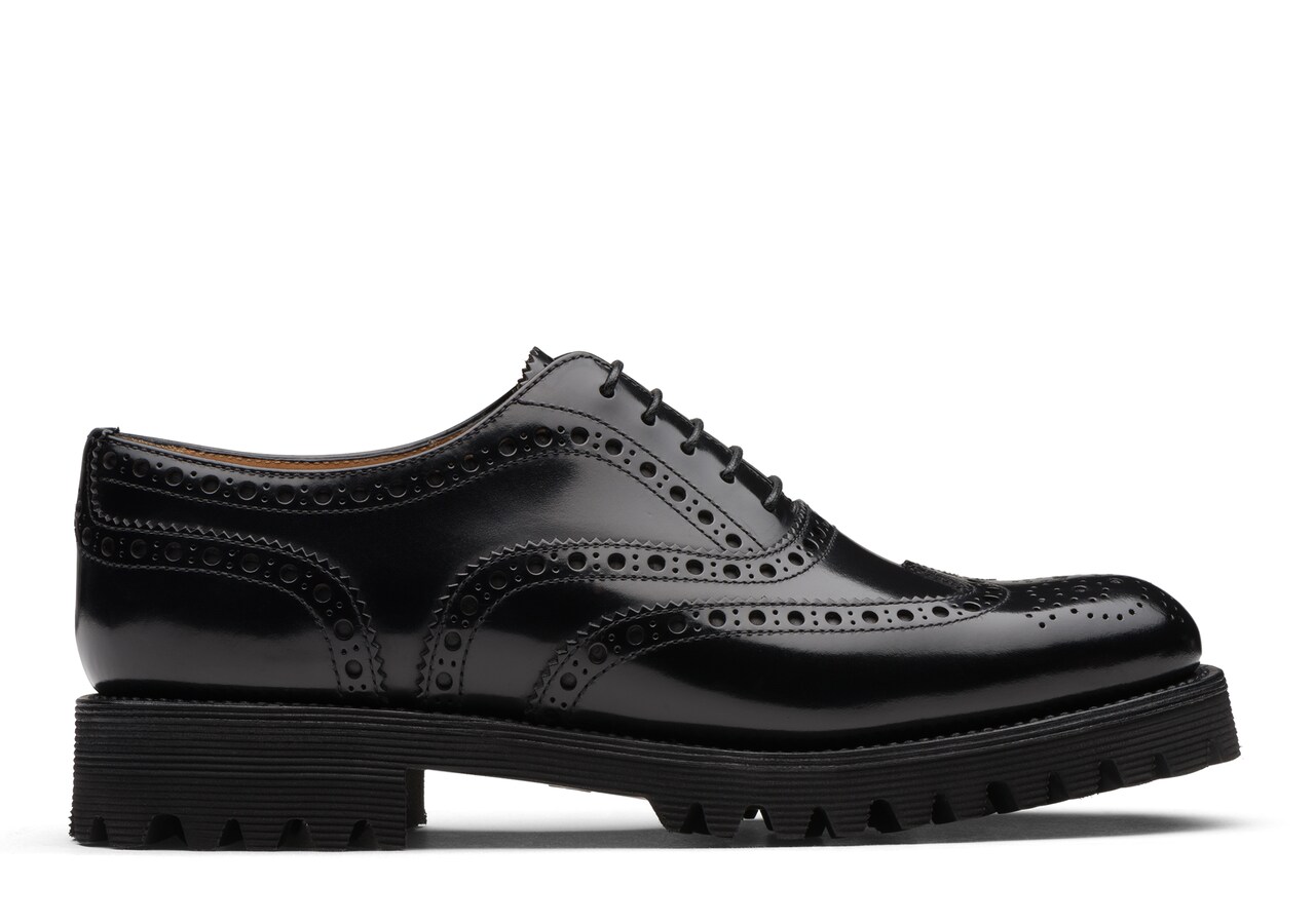 church's black brogues