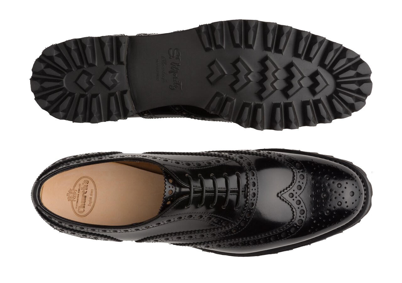 tjenestemænd Arthur Conan Doyle Sjov Carla Polished Binder Oxford Brogue Black | Church's