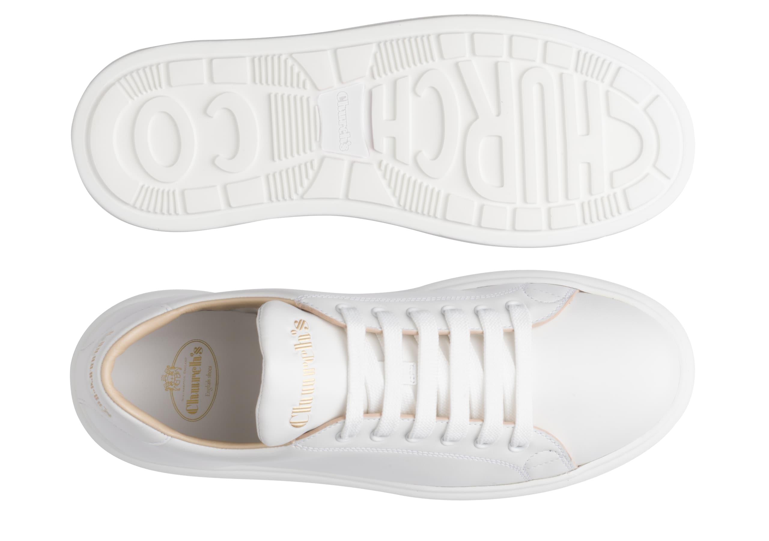 Mach 1 Sneaker Classica in Pelle di Vitello Bianco | Church's