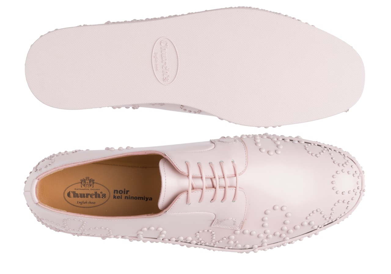 Shannon 22 Polished Binder Derby Stud Platform Pink Church S Shannon 22 Polished Binder Derby Stud Platform Pink Church S