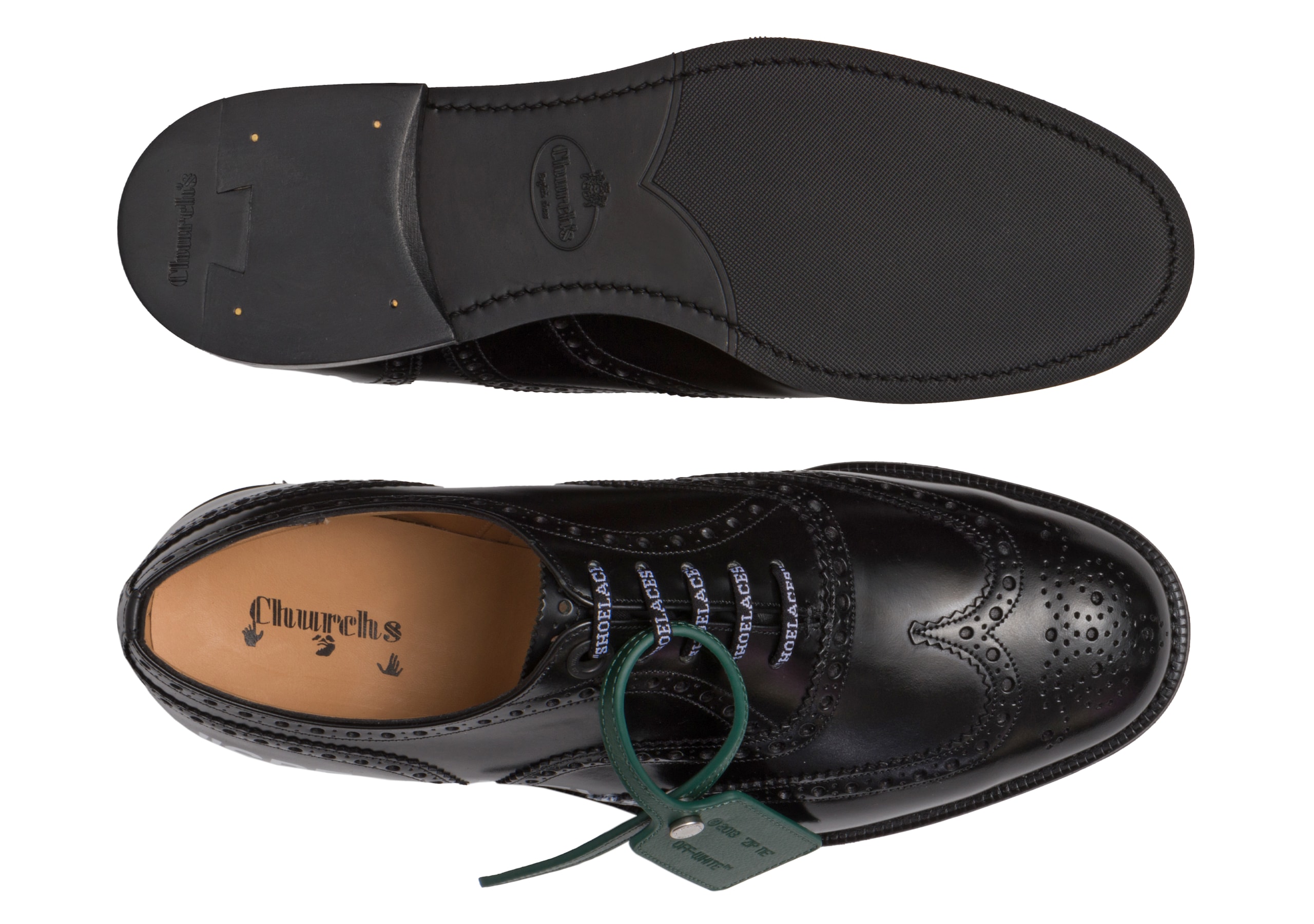 Burwood w o.w. Church's Polished Binder Oxford Brogue Black