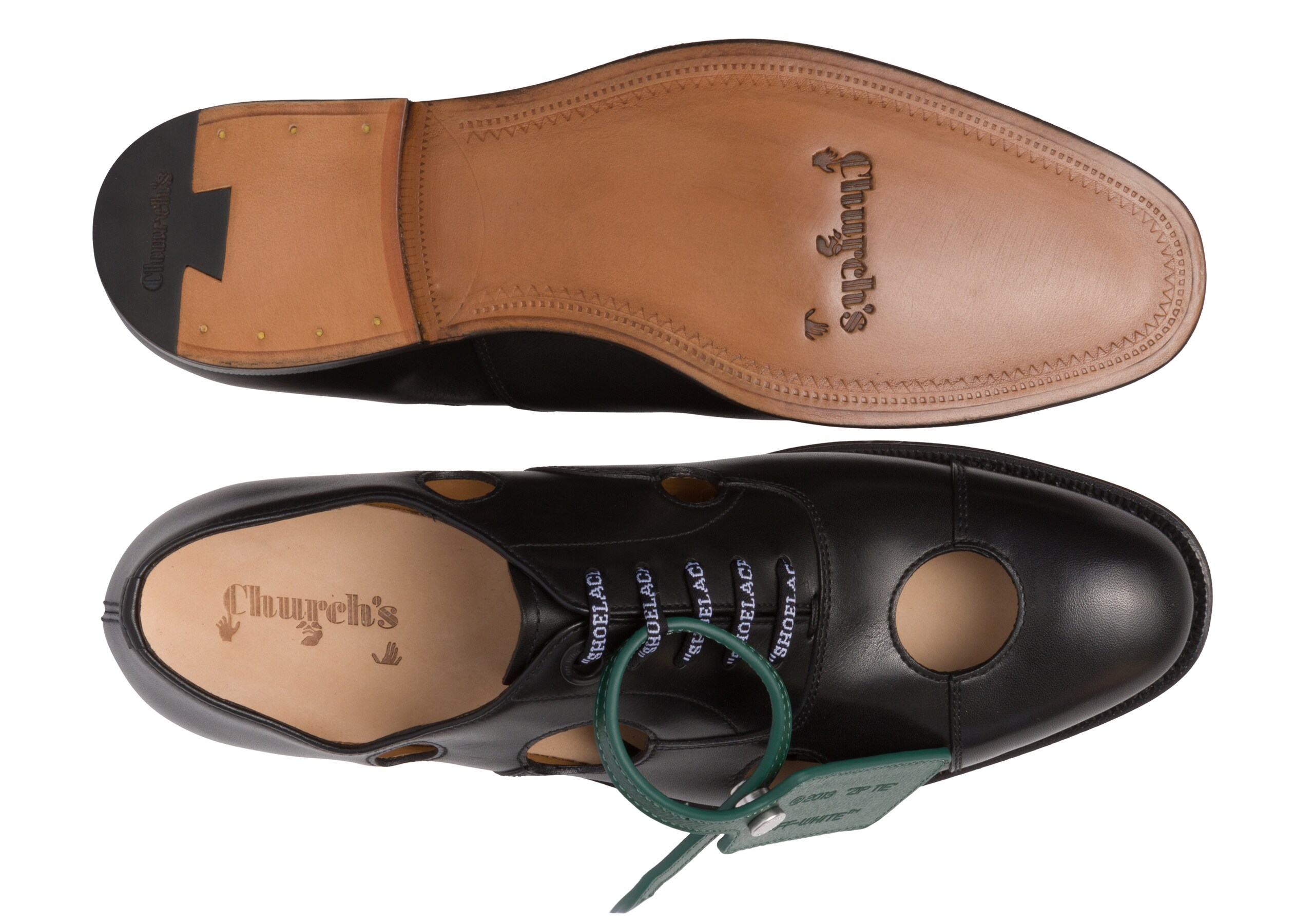 Consul meteor w Church's Oxford en Cuir de Veau Noir
