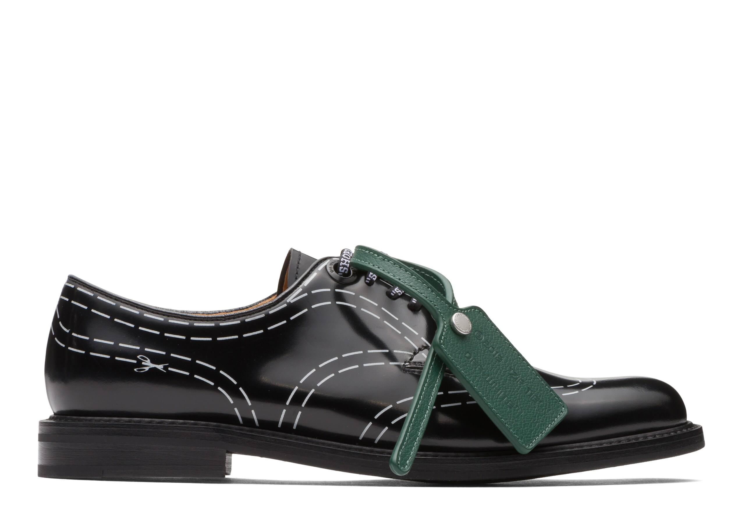 Shannon cut lines w Church's Derby en cuir verni, noir Noir