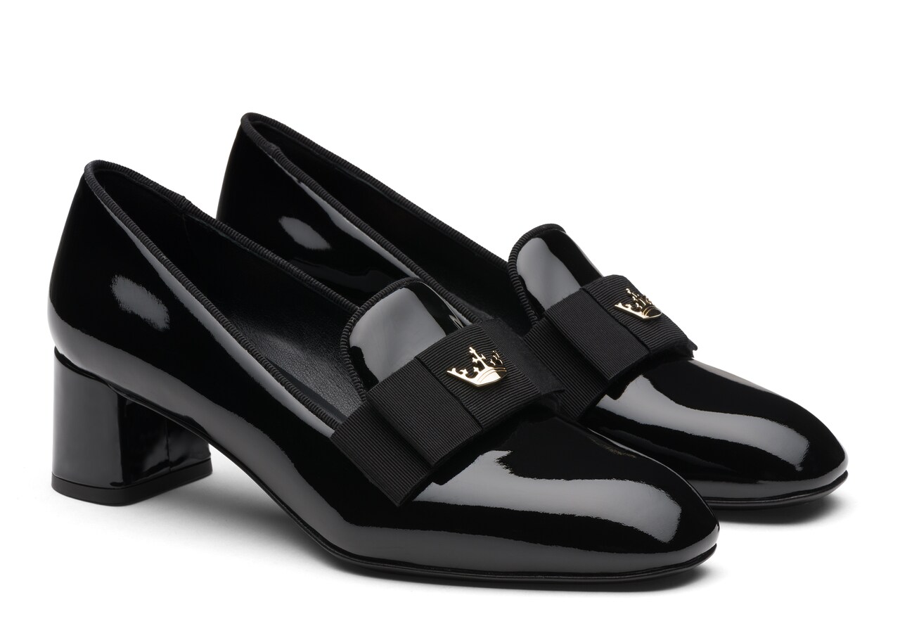 Mocassin Noir Vernis