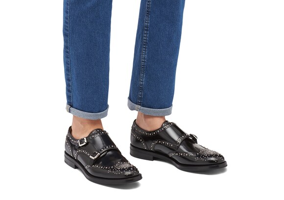 Church's  Polished Binder Monk Brogue Stud Black